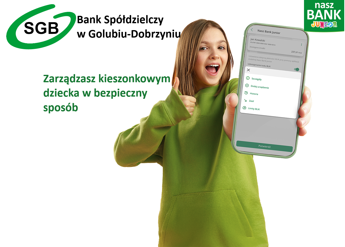 Aplikacja Nasz Bank Junior